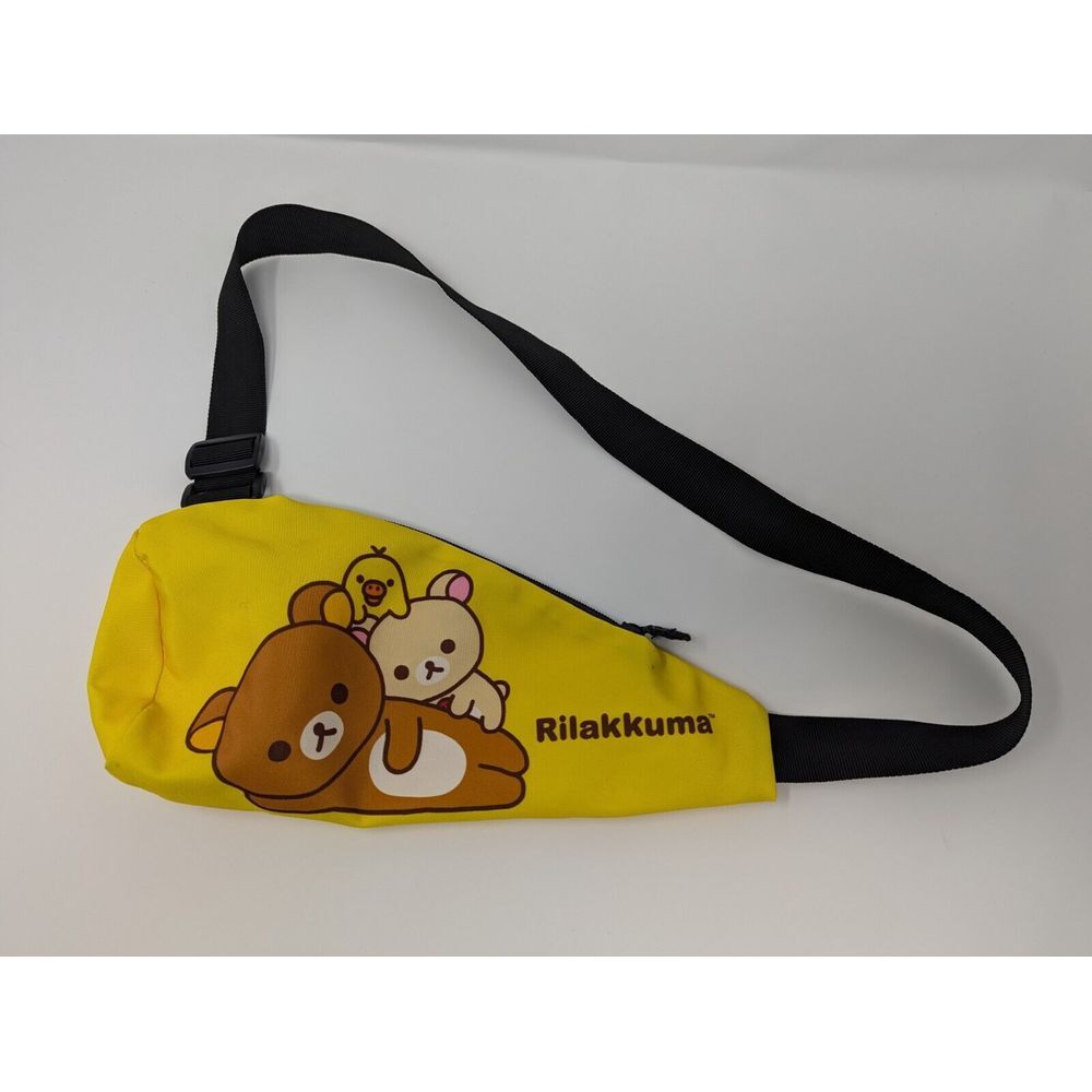 Rilakkuma San-X Sling Bag Crossbody Pack Yellow Mcdonalds Sanrio Kiiroitori